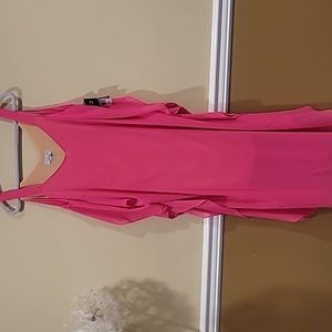 Signature by Robbie Bee women's dress, size 12,hot pink fuchsia.